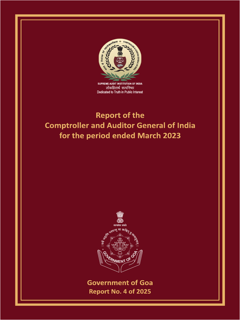 Cag Report No 4 of 2025 | PDF | Audit | Waste
