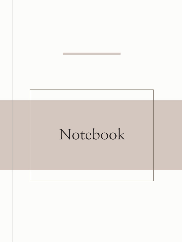 Notebook | PDF