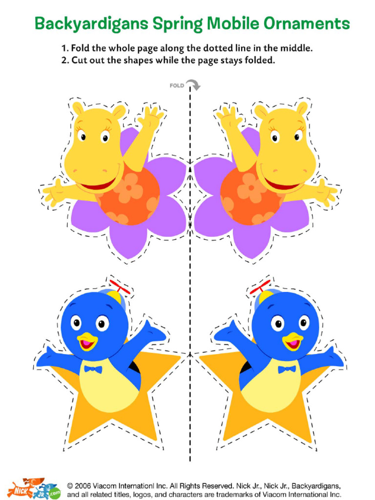 Backyardigans Spring Mobile | PDF