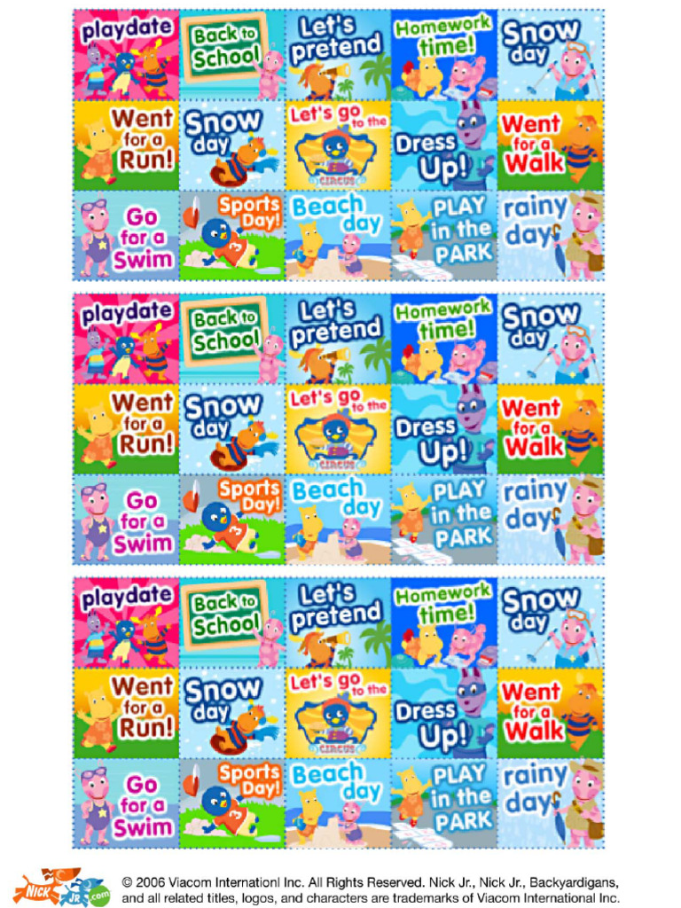 Backyardigans Stickers | PDF