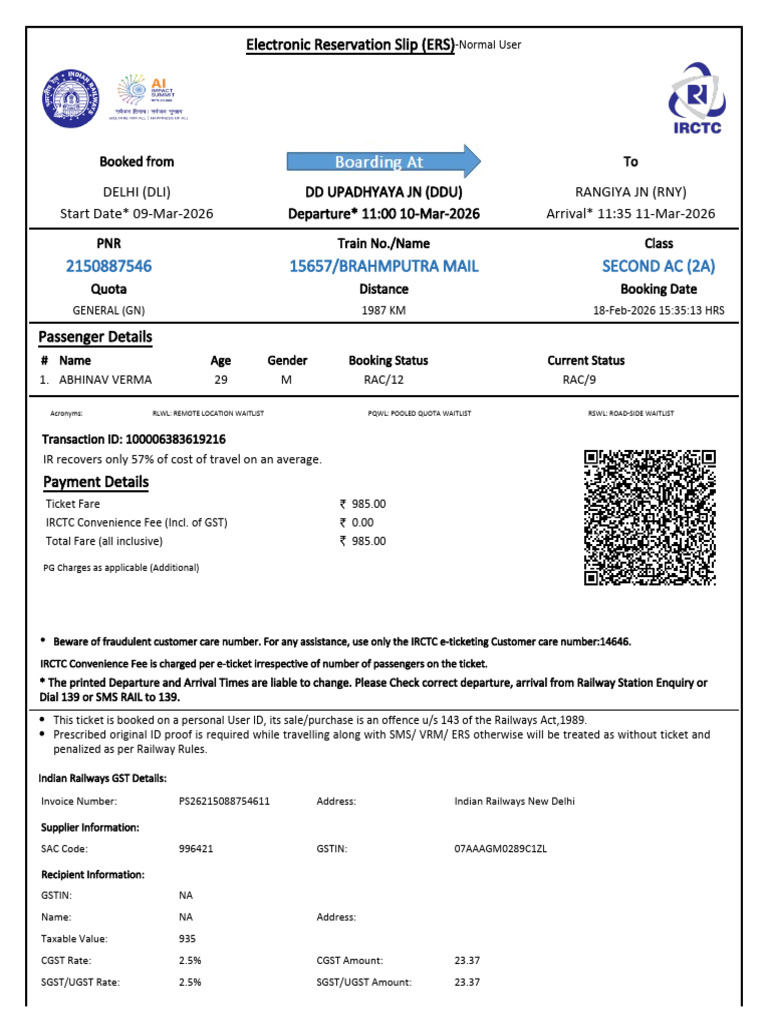 Ticket | PDF | Identity Document