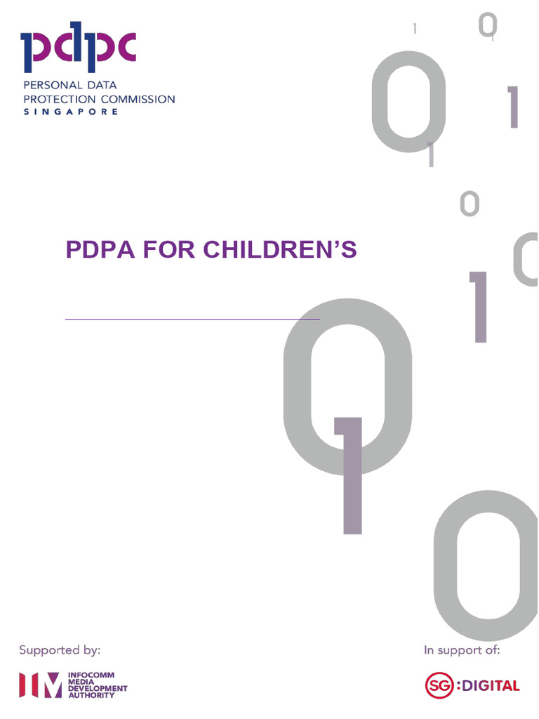 Advisory Guidelines On The PDPA For Children's Personal Data in The ...