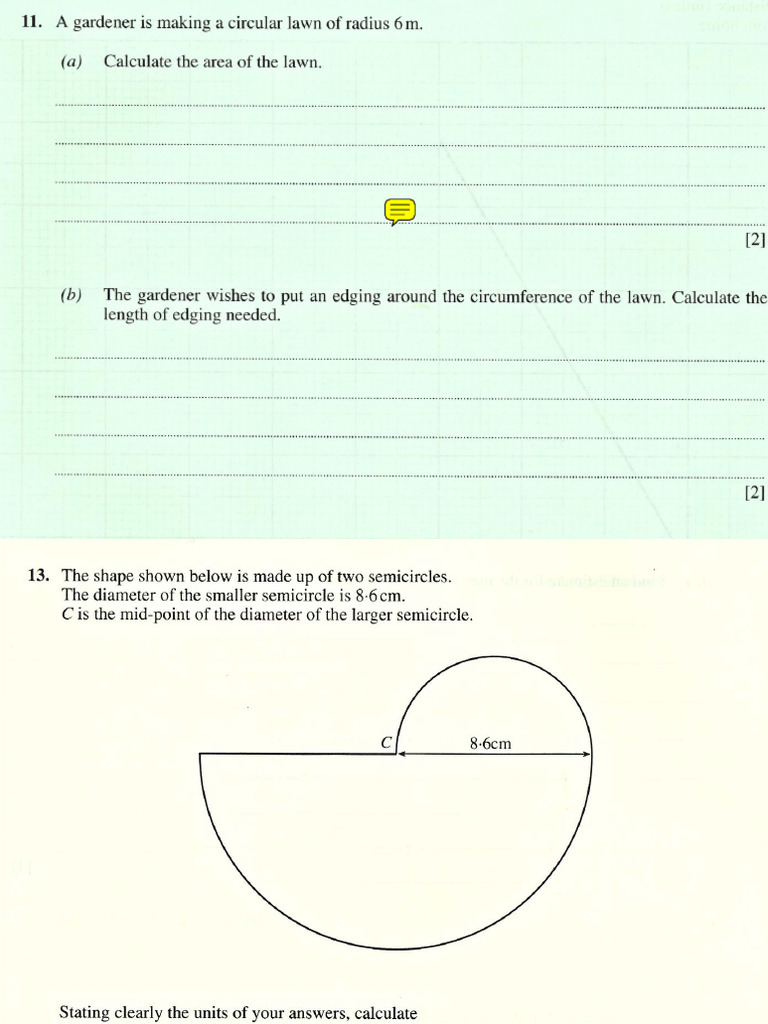 Circles Exam Qs | PDF