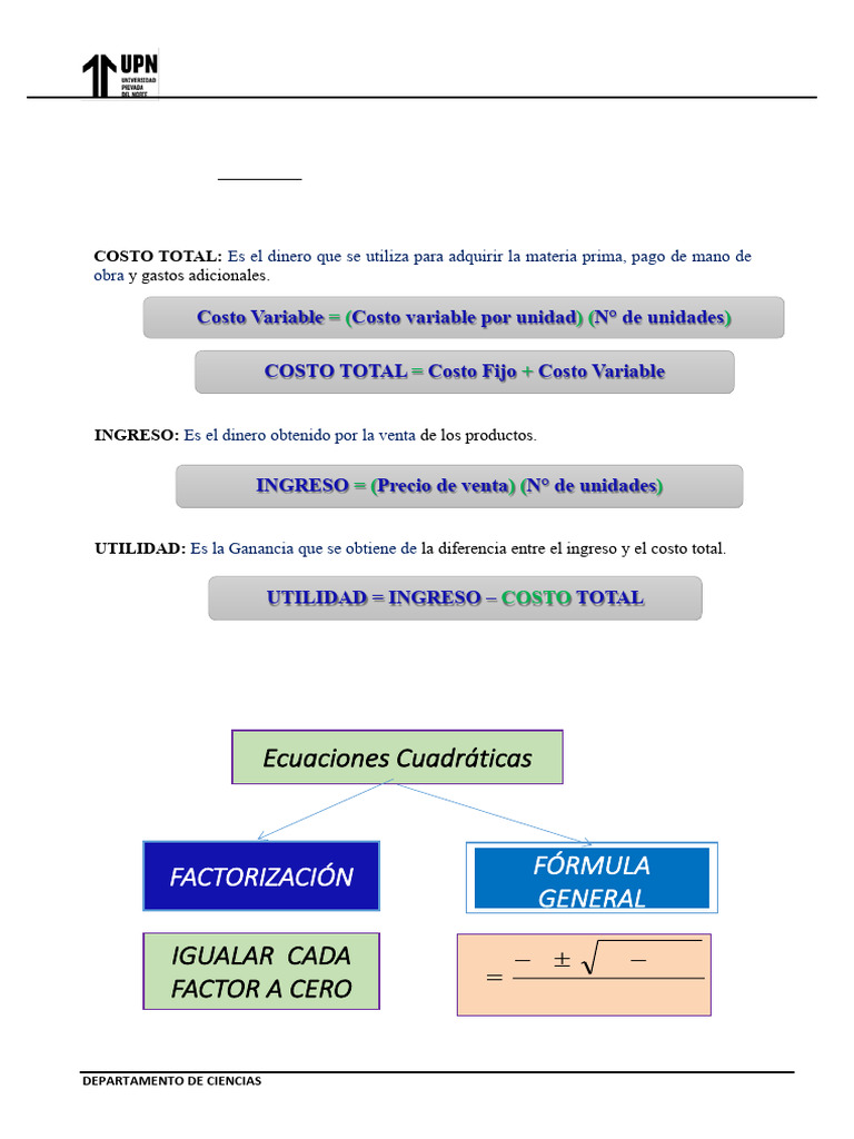 Material Complementario - Módulo 3 | PDF | Ecuaciones | Ecuación cuadrática
