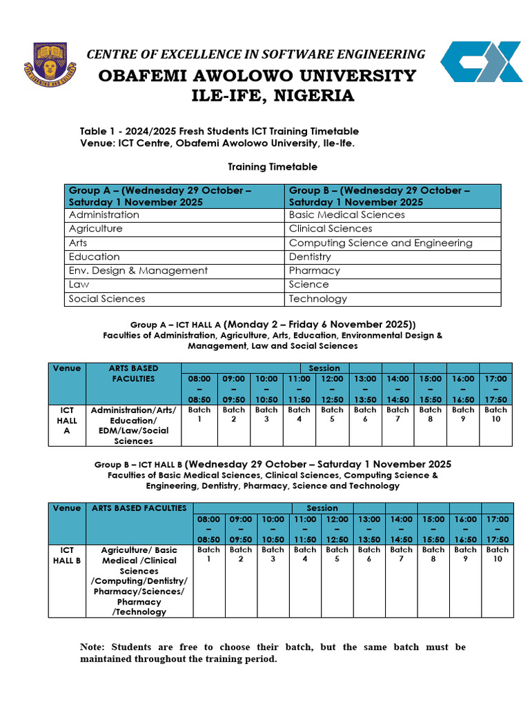 Timetable_for_2025_ICT_Training_for_Fresh_Undergraduate_No_Lecturer ...