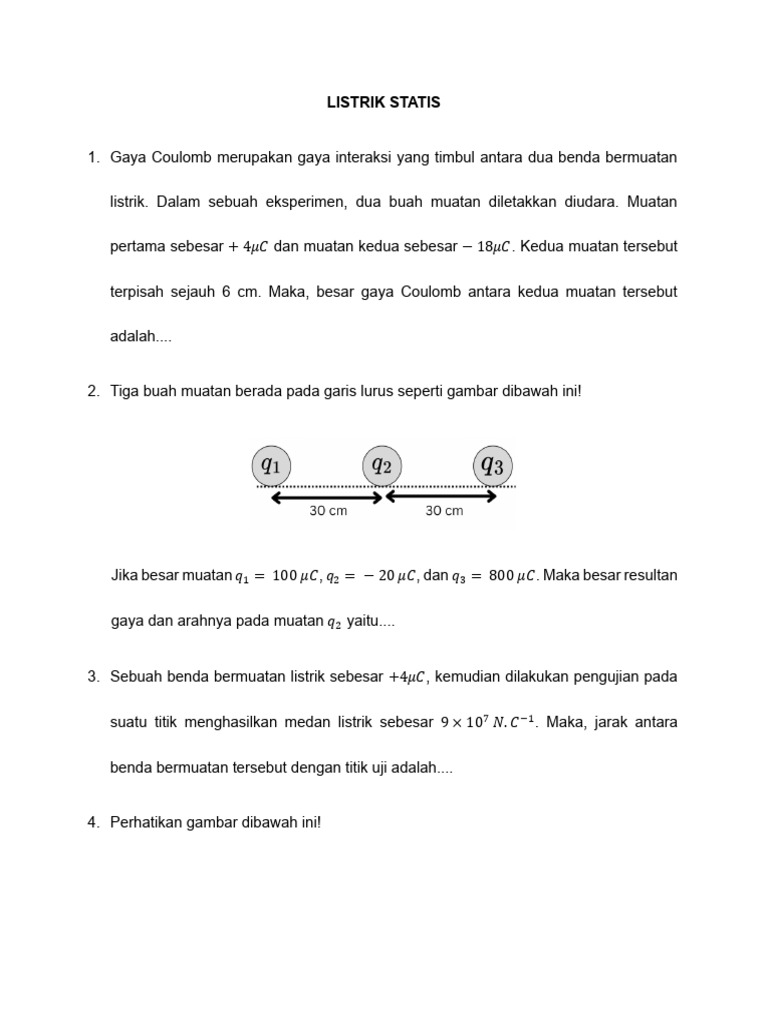 Listrik Statis Bahan Ajar | PDF