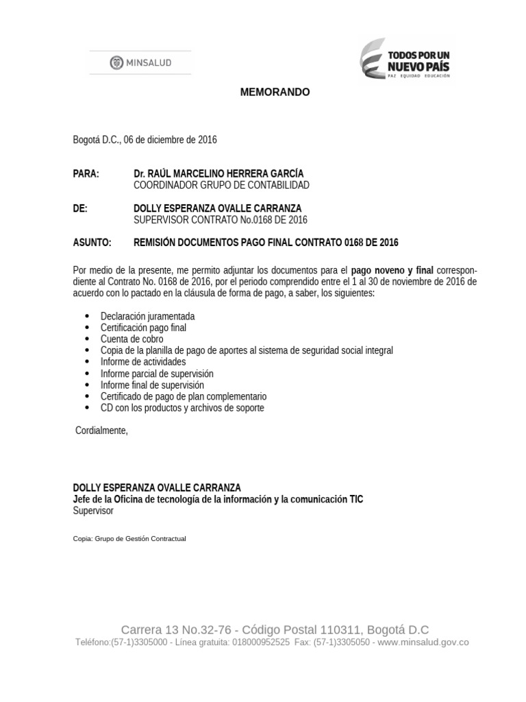Plantilla Memorando | PDF
