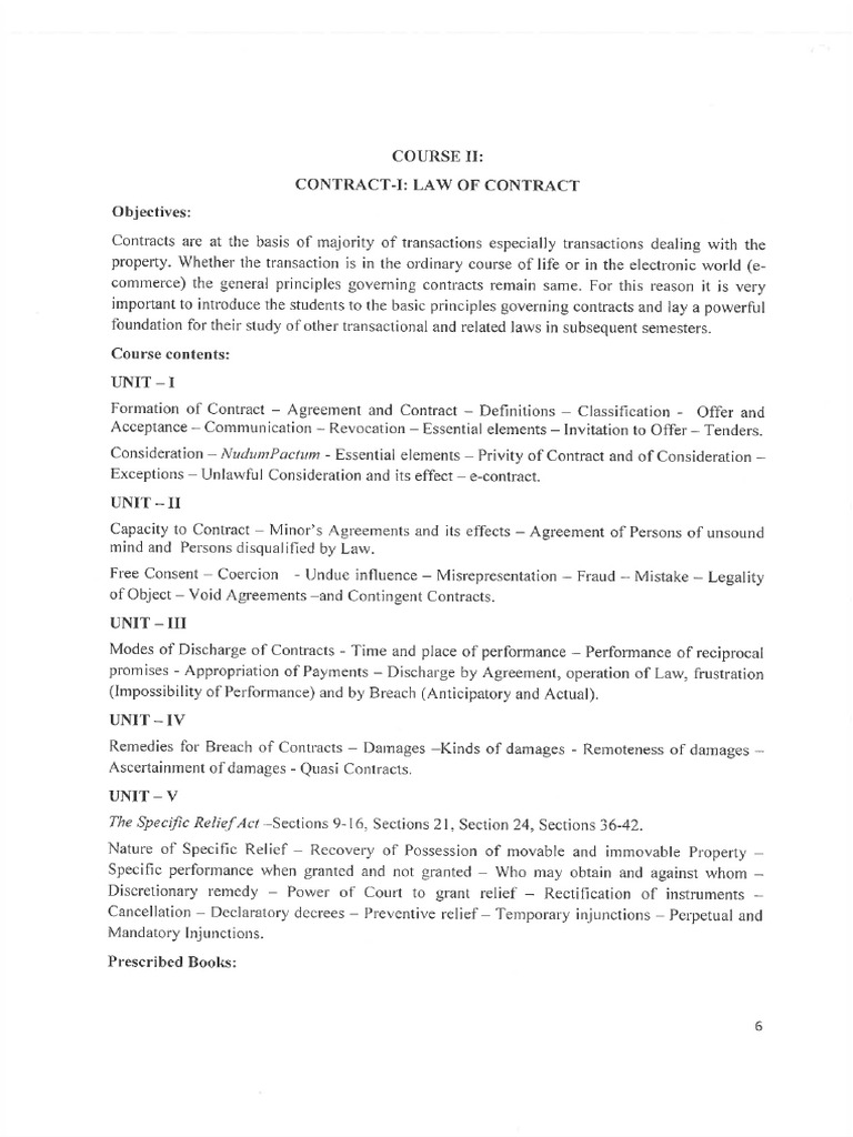 Law of Contract | PDF
