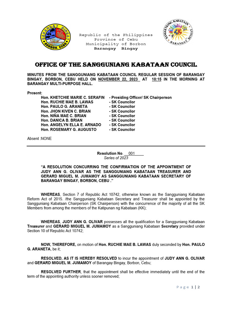 2023 - 001 Concurrent Appointment | PDF