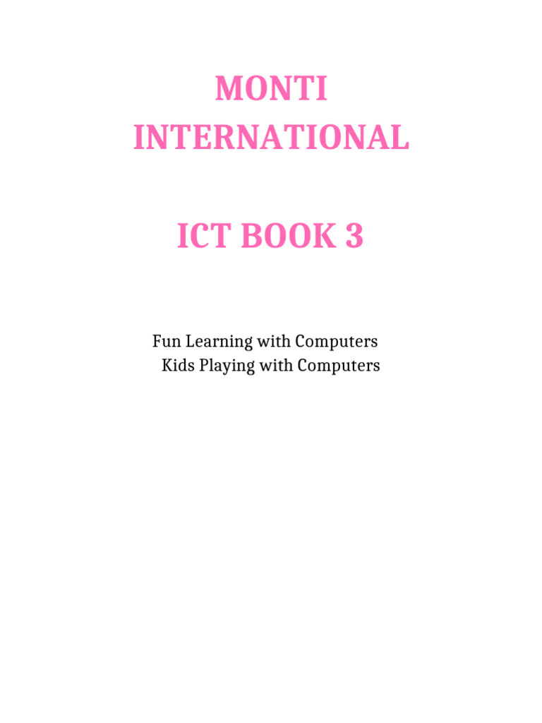 ICT BOOK 3 Computer Systems Kids | PDF