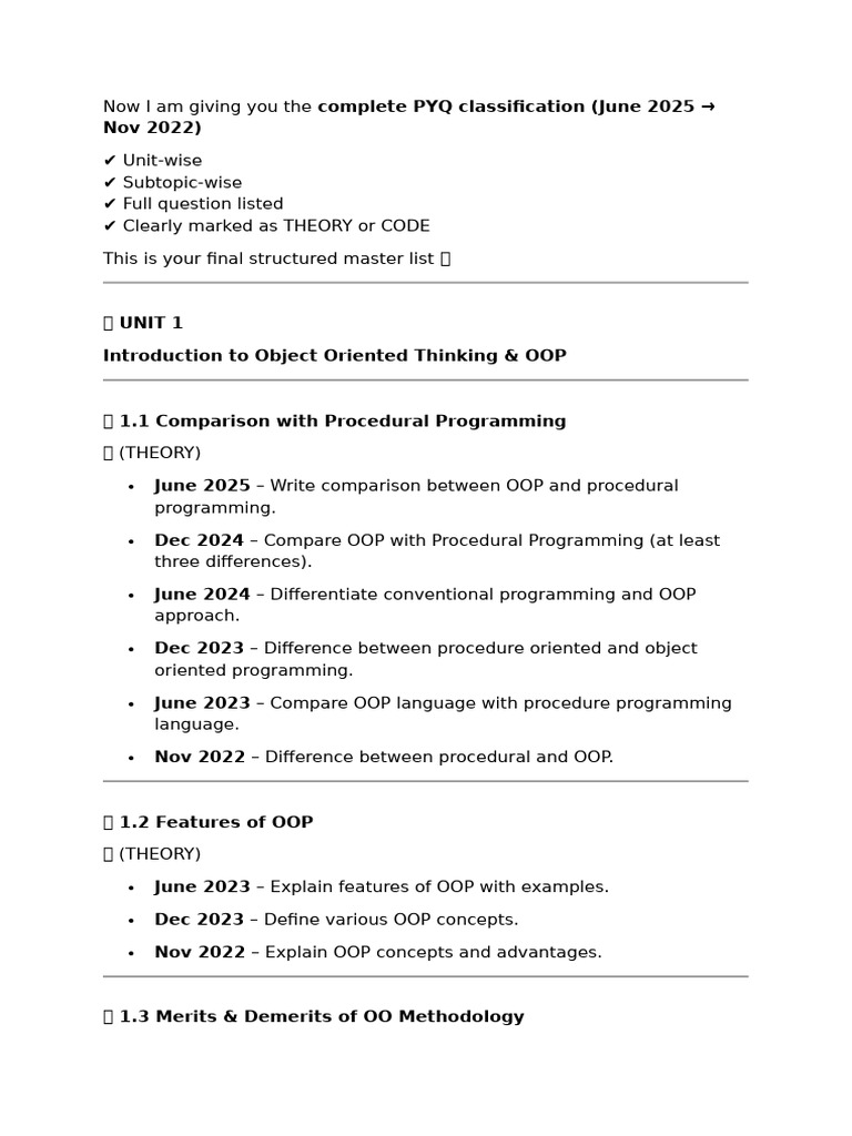 Oop Questions | PDF | Method (Computer Programming) | Thread (Computing)