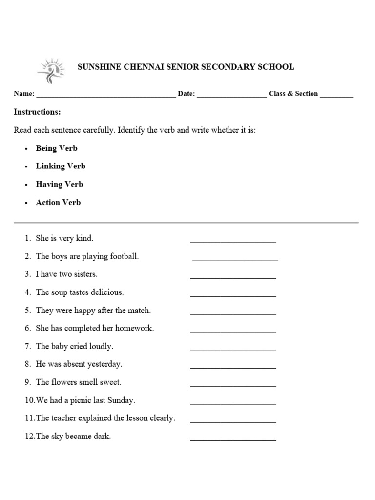 Revision2Term2Kindsofverbs25-26 20260214065737 | PDF