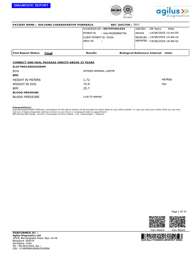 Health Report | PDF