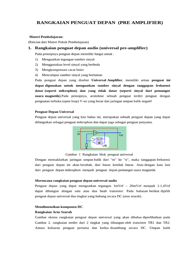 Rangkaian Penguat (Amplifier) | PDF