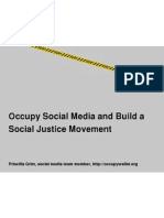 Occupy Social Media and Build A Social Justice Movement