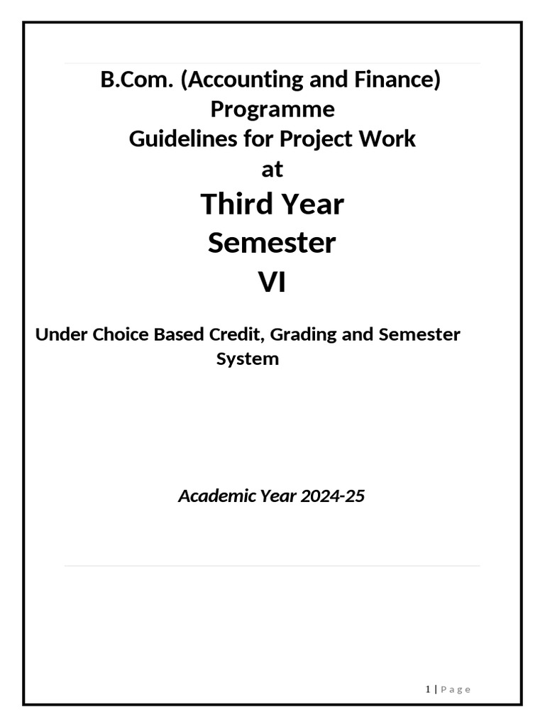 Project and Internship Guidelines | PDF | Methodology | Thesis
