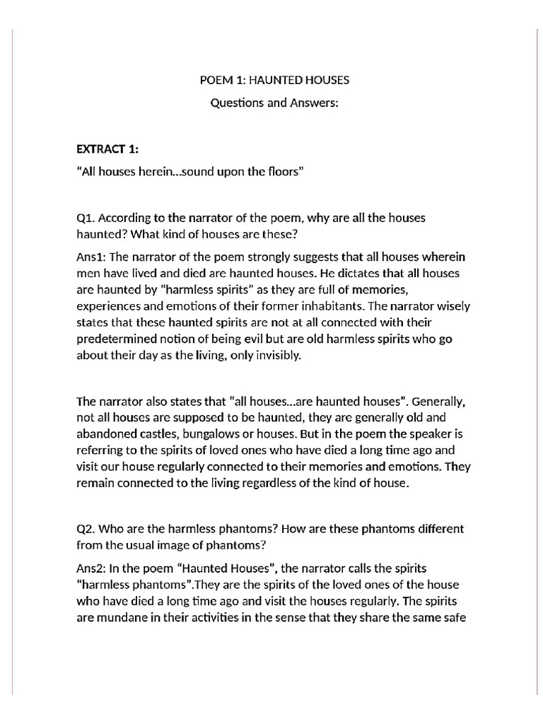 Haunted House | PDF