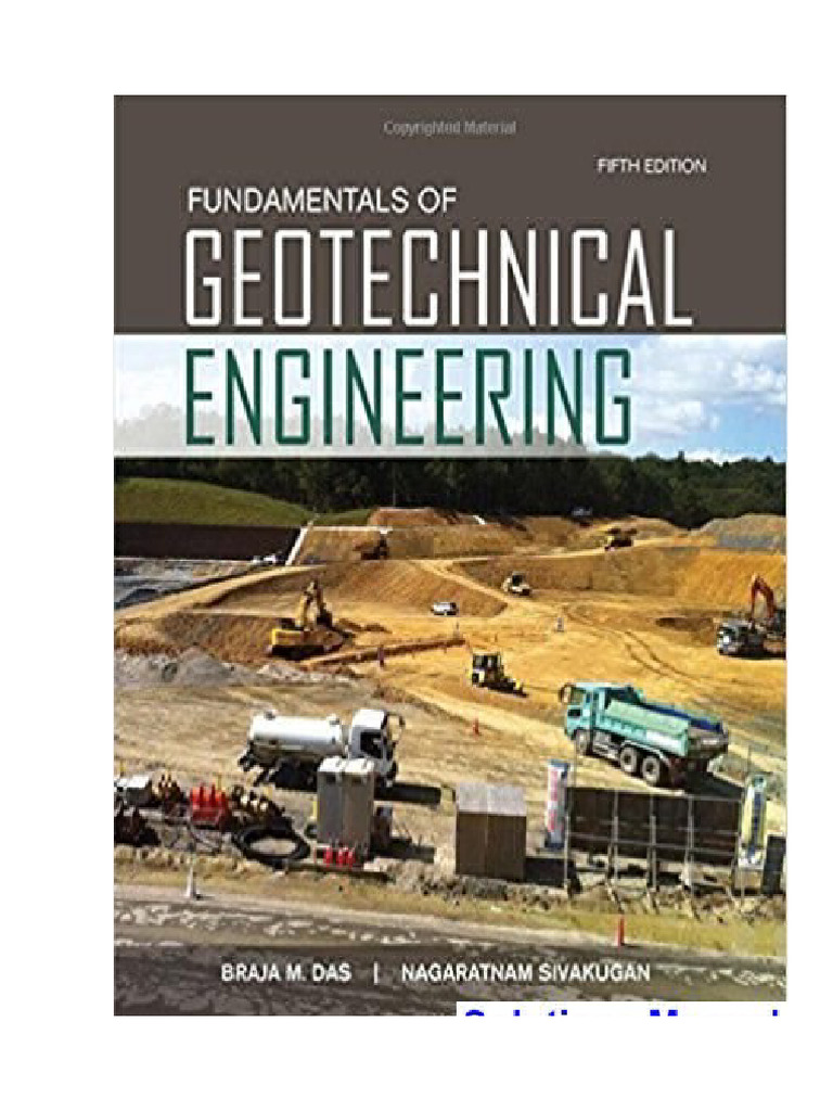 Fundamentals of Geotechnical Engineering 5th Edition Das Solutions ...