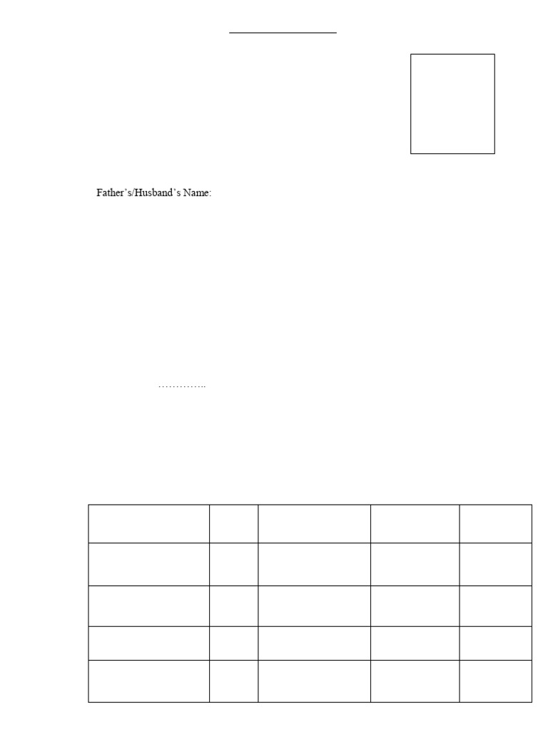Format For Application | PDF