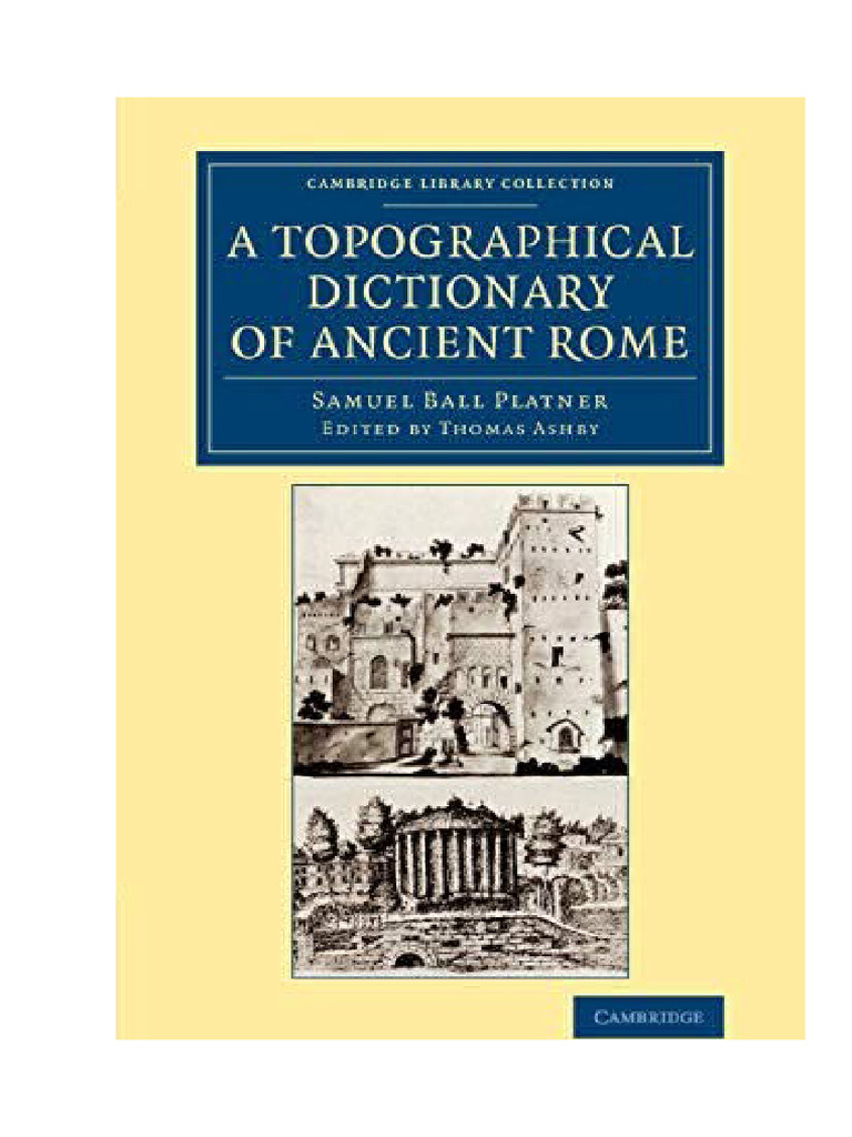 (Ebook) A Topographical Dictionary of Ancient Rome by Samuel Ball ...