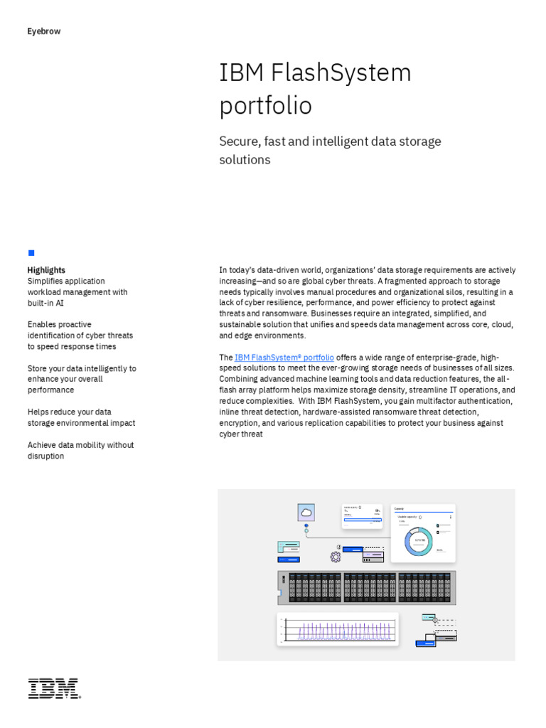 IBM Flahsystem Portfolio Datasheet | PDF | Data Management | Data