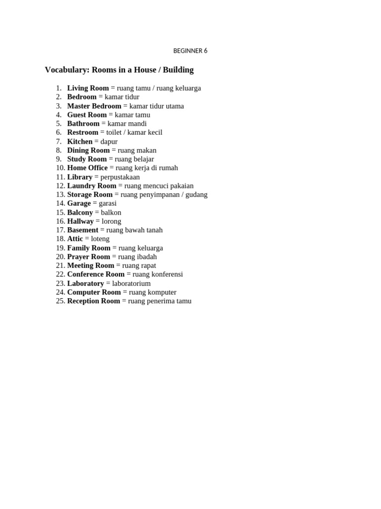 Beginner 6 | PDF