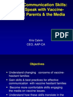 How To Speak With Vaccine-Hesitant Parents & The Media