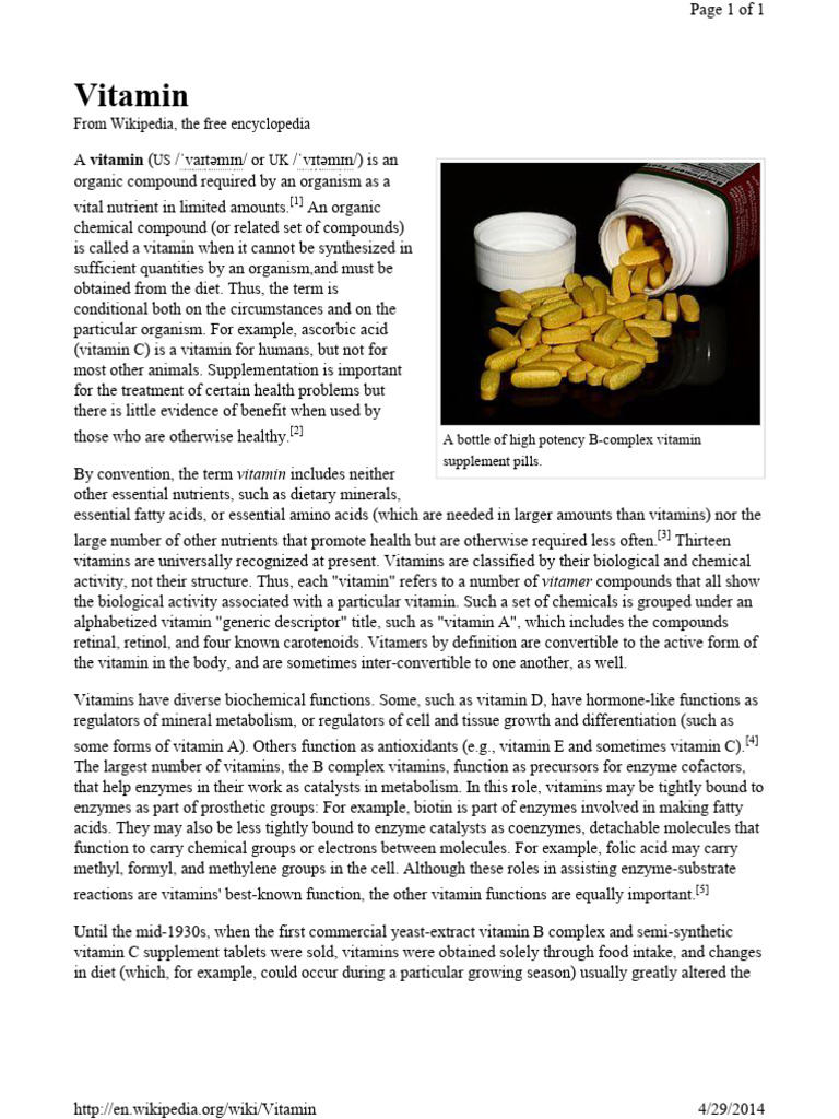 Vitamin | PDF