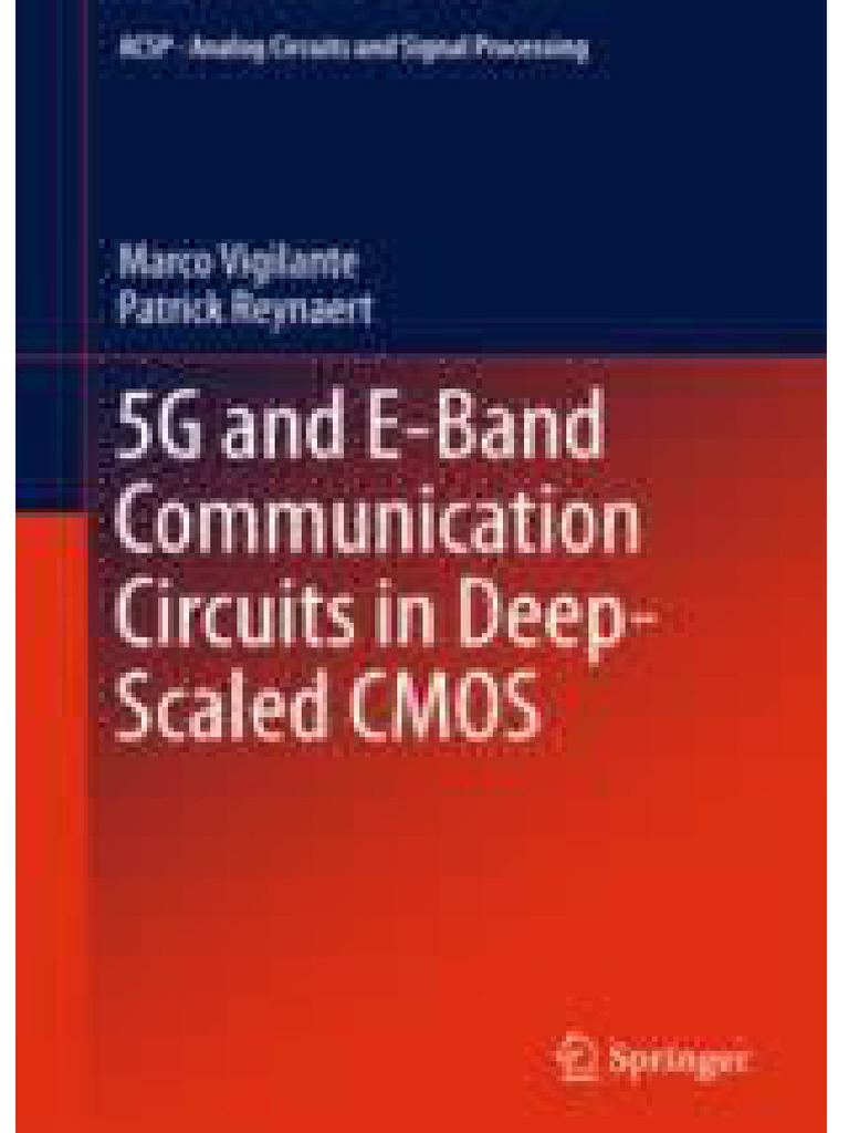5g And Eband Communication Circuits In Deepscaled Cmos 1st Edition ...