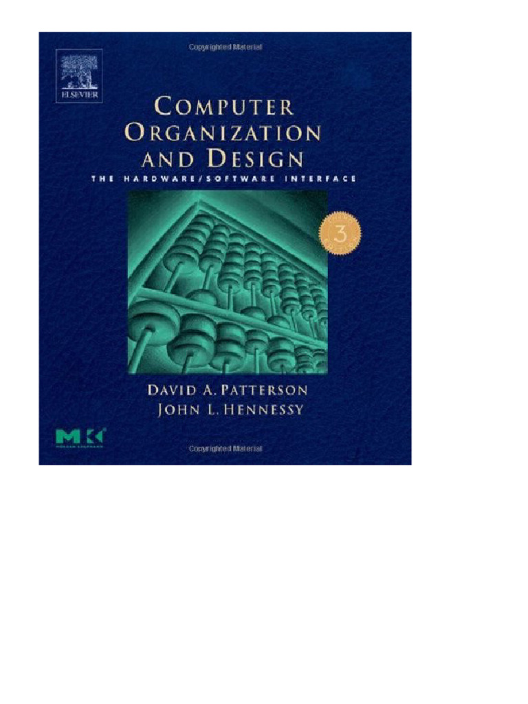 Computer Organization and Design The Hardware Software Interface 3rd ...