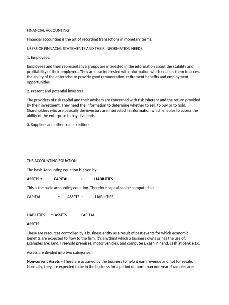 Fin - Ac Notes | PDF | Debits And Credits | Invoice