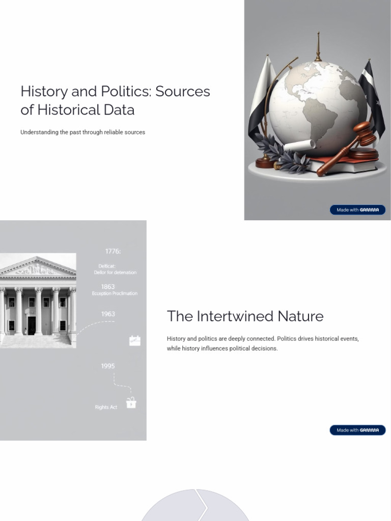 History and Politics Sources of Historical Data | PDF | Narrative ...