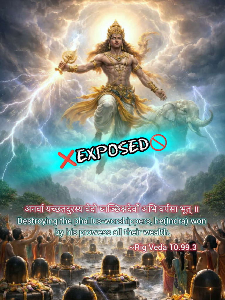 Does Rig Ved described that Lord Indra killed Shiva Lingam Worshippers ...
