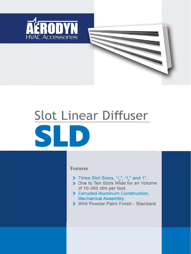 Slot Linear Diffuser SLD | PDF