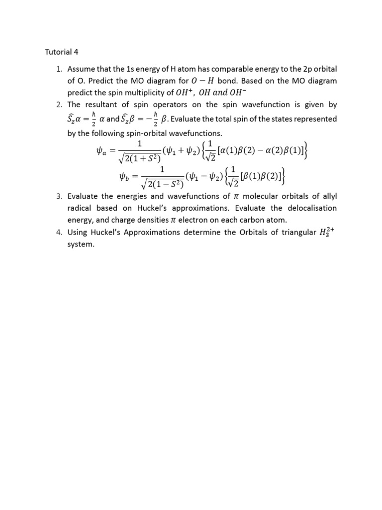 Tutorial 4 | PDF