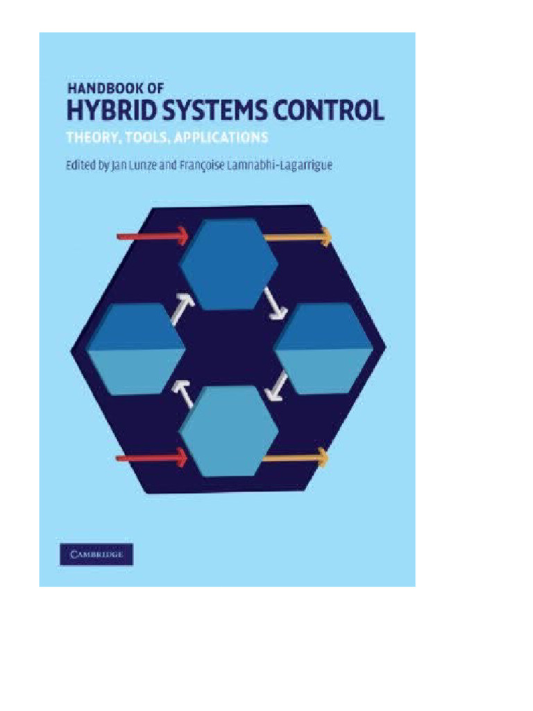 Handbook of Hybrid Systems Control Theory Tools Applications 1st ...