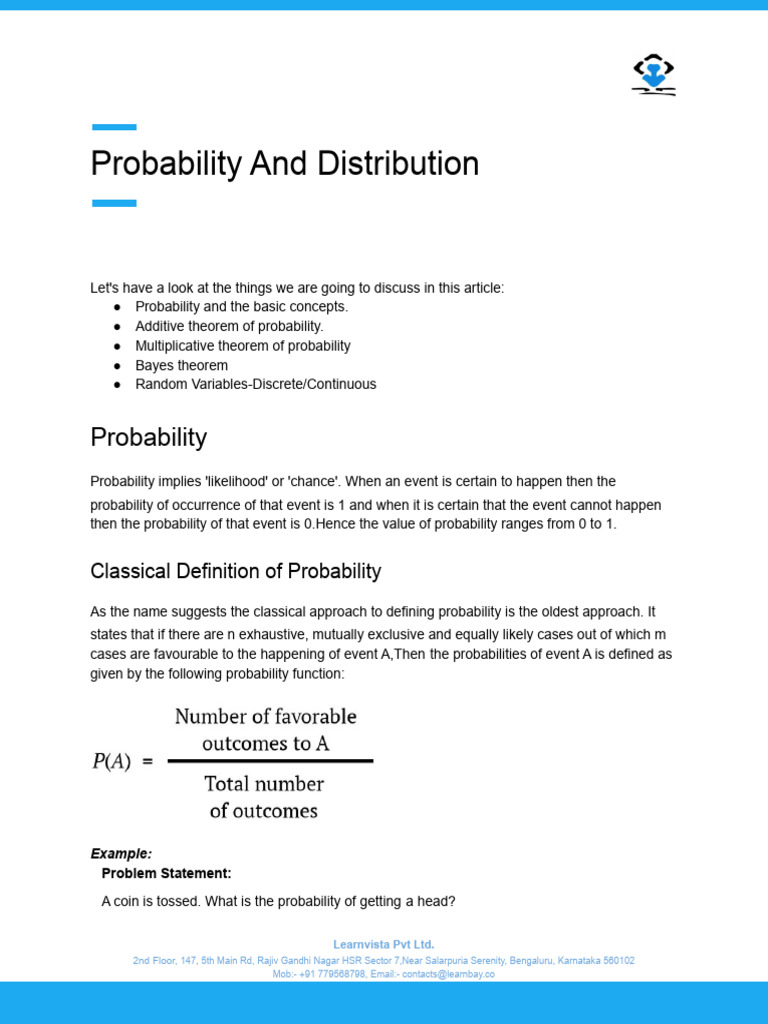 Probability and Distribution | PDF | Probability Distribution | Normal ...
