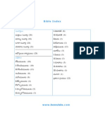 Telugu Bible New Testament Index