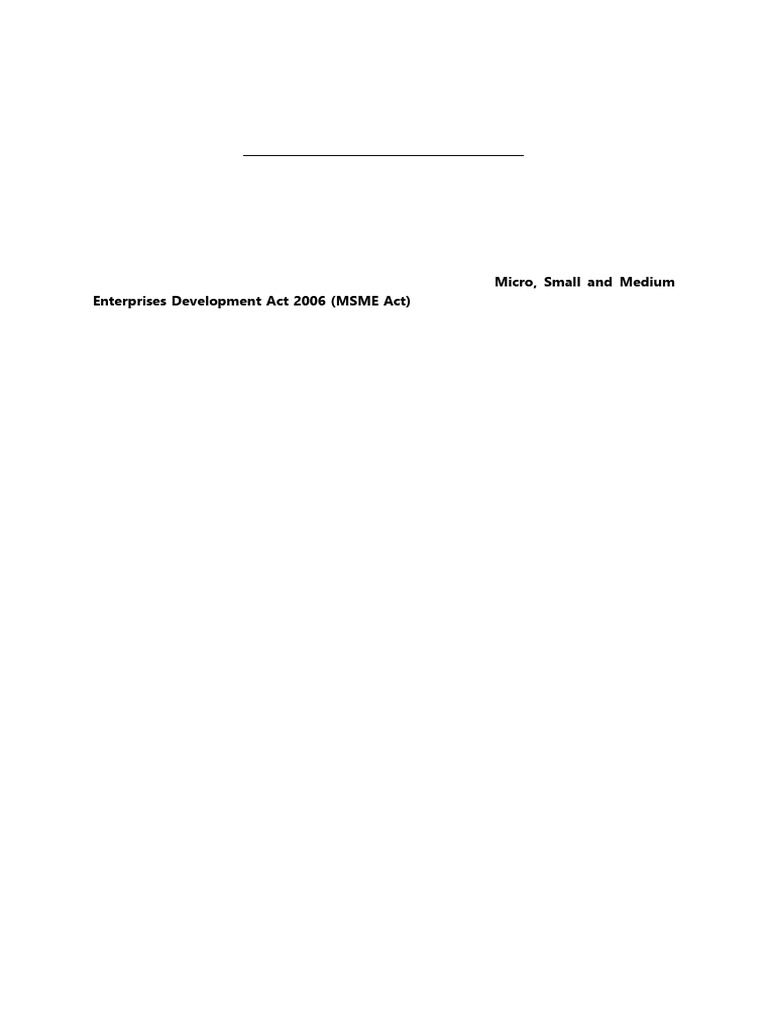 MSME Declaration | PDF