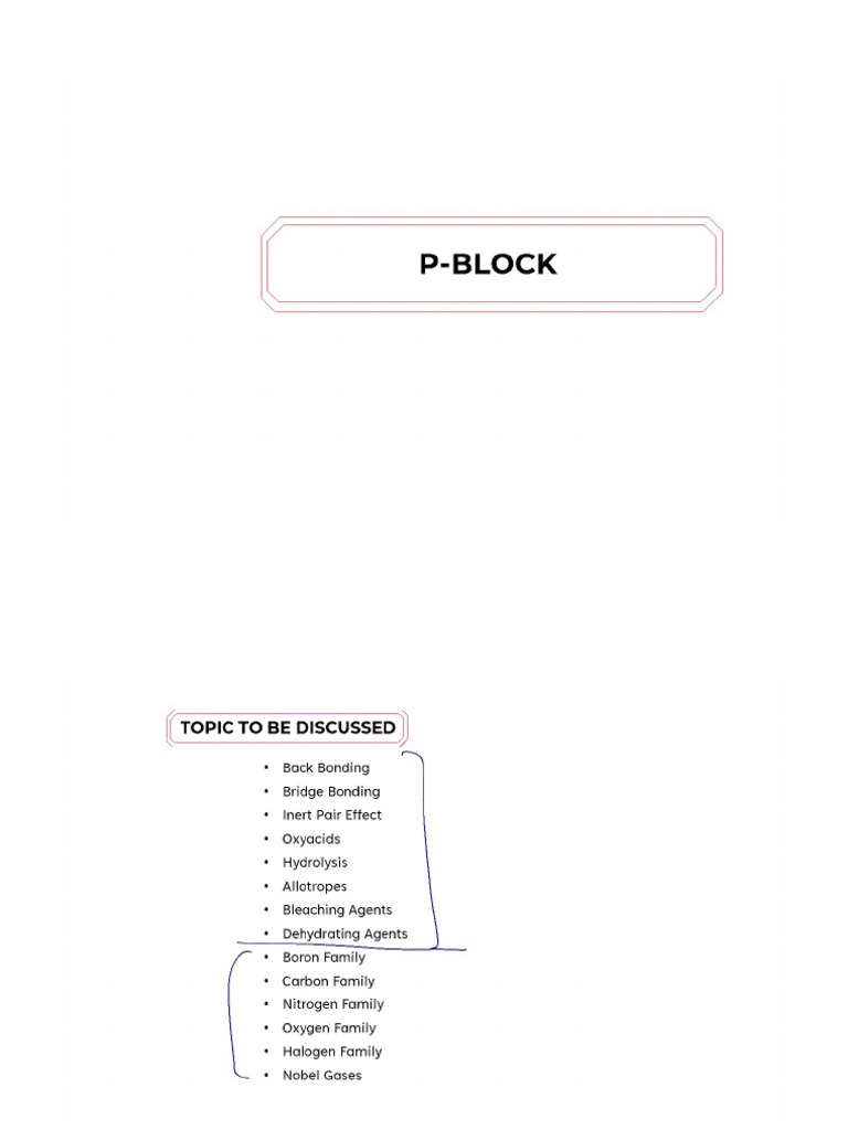 p Block Notes | PDF