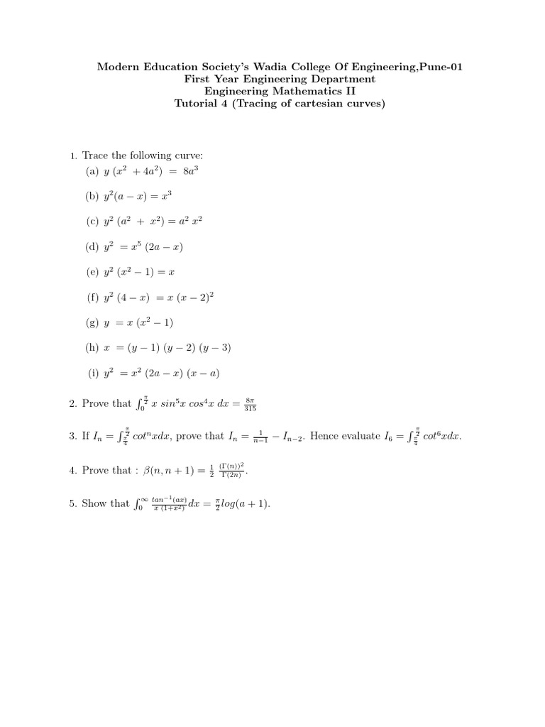 Tutorial 4 | PDF