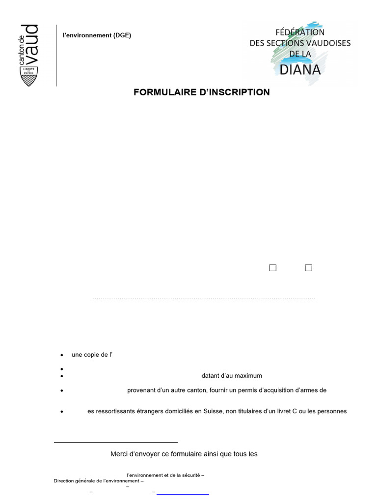 Formulaire Inscription Examen 2027 1 An | PDF