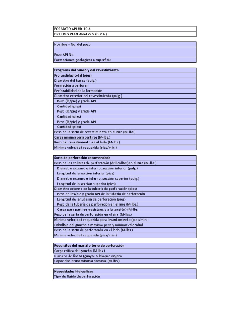 Formato d10 A | PDF | Bomba | Presión