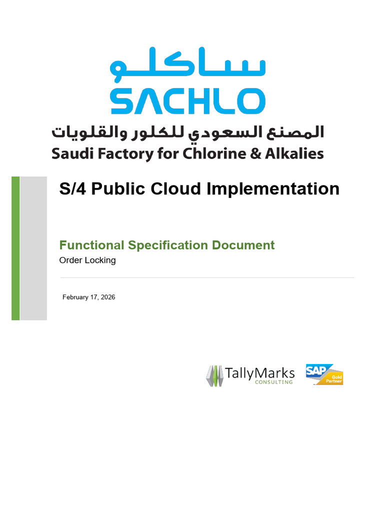 PM-CUS01_SACHLO_FSD_PM_ORDER LOCKING_v.1_17-02-26 | PDF | Computer ...