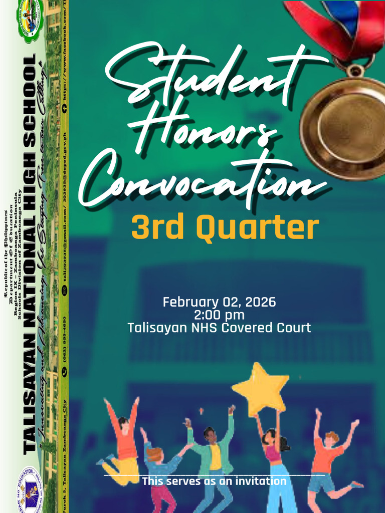 3rd Quarter Student Honors Convocation Invitation | PDF
