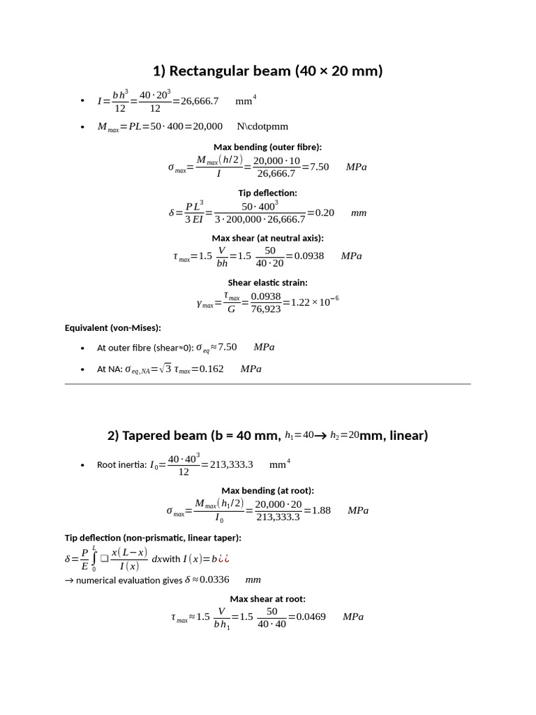 Calculations | PDF | Bending | Beam (Structure)