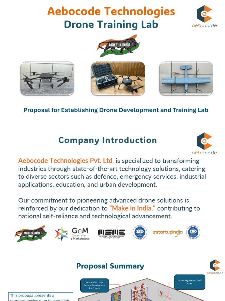 Proposal Drone Training Lab - Client | PDF | Unmanned Aerial Vehicle ...