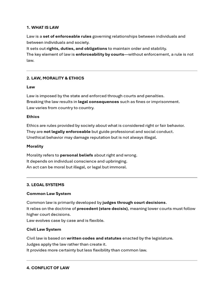 law notes | PDF | Misrepresentation | Offer And Acceptance