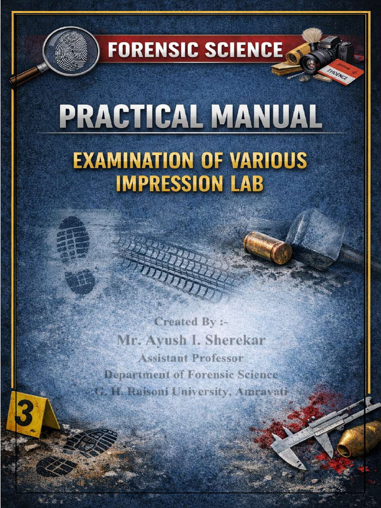 Examination of Various Impressions Practical Manual | PDF | Crime Scene ...