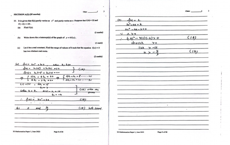 S5 Revision Practice P1 (2sets) - 4 | PDF
